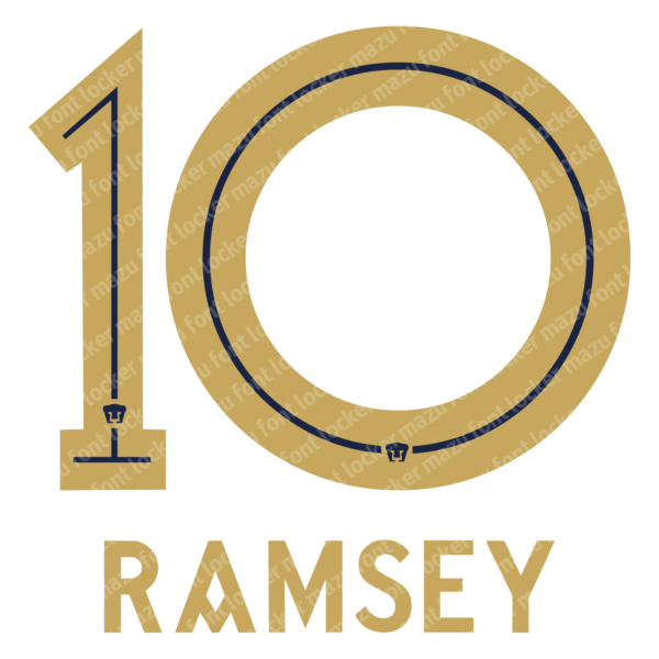 Pumas Unam 2025-26 Font Vector