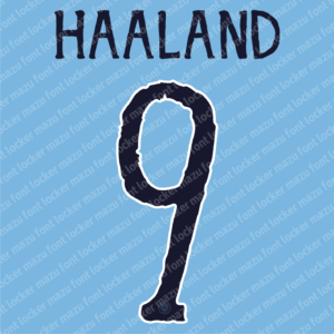 Manchester City KidSuper 2025-2026 Font Vector