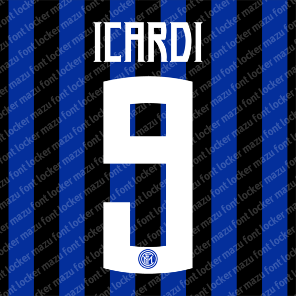 Inter Milan 2018-2019 Font Vector (AI, EPS, SVG, TTF) – #1 Authentic Style