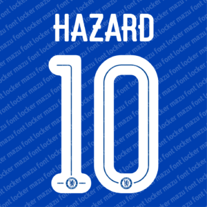 Chelsea UCL 2015-16 Font Vector