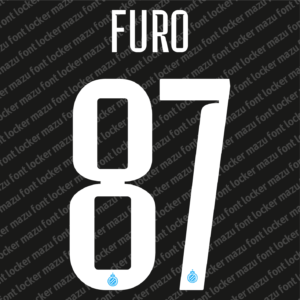 Club Brugge 2025-2026 Font Vector