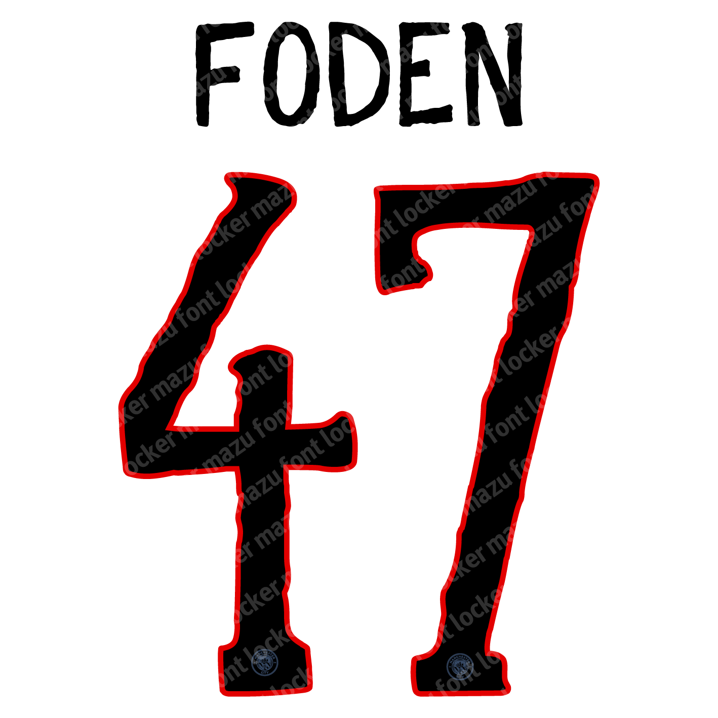 Manchester City KidSuper 2025-2026 Font Vector Manchester City KidSuper 2025-2026 Font Vector