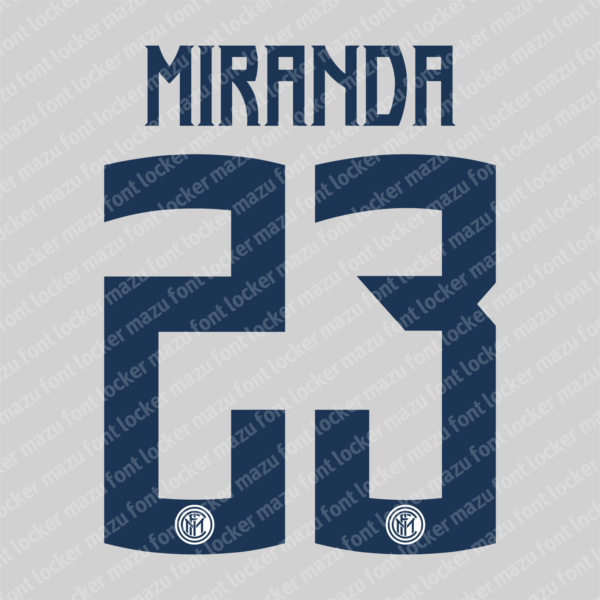 Inter Milan 2018-2019 Font Vector (AI, EPS, SVG, TTF) – #1 Authentic Style