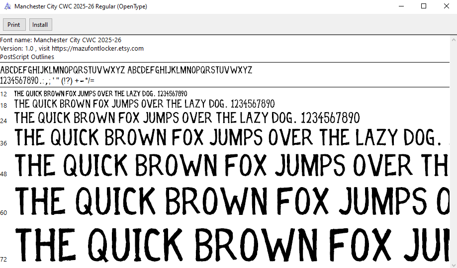 Manchester City KidSuper 2025-2026 Font Vector Manchester City KidSuper 2025-2026 Font Vector