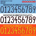 Manchester City KidSuper 2025 Font Vector – Bold Creative Sky Blue Masterpiece