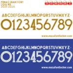 Pumas Unam 2025-2026 Font Vector – Fierce Auriazul Mexican Power Masterpiece