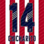 Chivas Guadalajara 2024-25 Font Vector