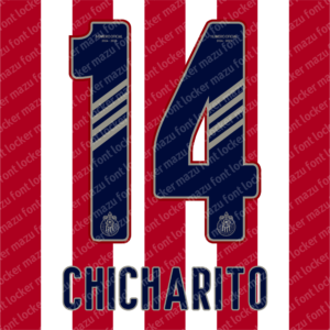 chivas guadalajara 2024 25 font vector