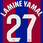 Barcelona 2023-24 Home, Away & Third Font Vector (Digital Download)