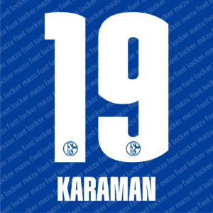 schalke 04 2025 26 font vector