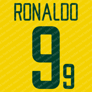 brazil 2002 font vector