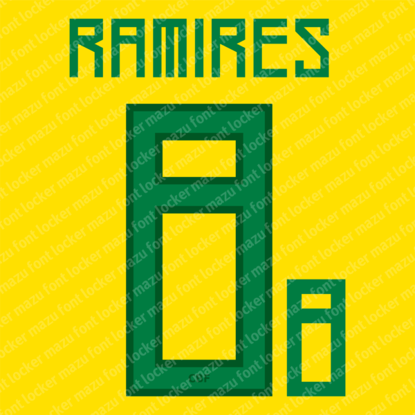 Brazil 2011 Font Vector