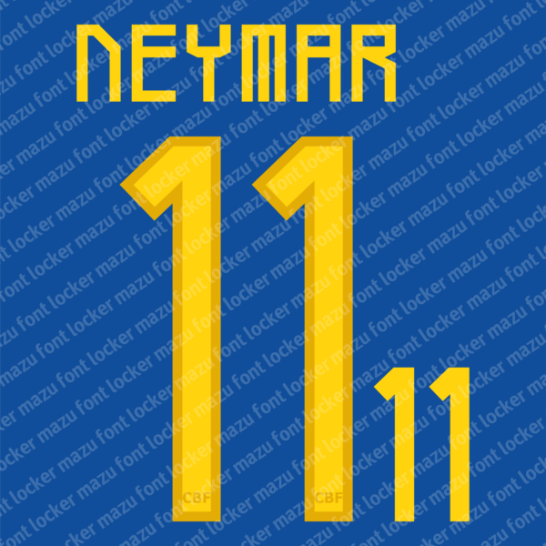 Brazil 2011 Font Vector