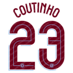 Aston Villa 2024-25 Font Vector