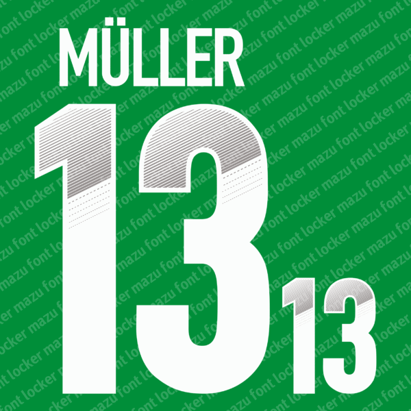 Germany Euro 2012 Font Vector