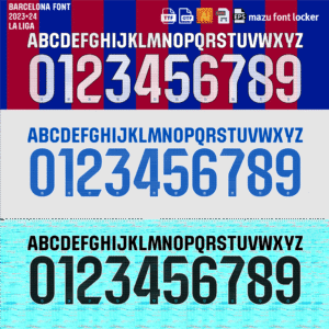 Home barcelona 2023 24 font vector : (digital download)