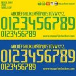 Brazil World Cup 2018 Font Vector – Legendary Seleção Golden Masterpiece