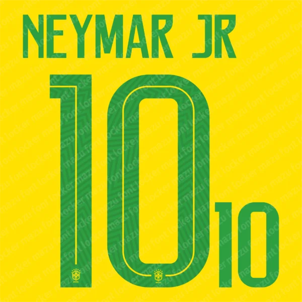 Brazil World Cup 2018 Font Vector – Legendary Seleção Golden Masterpiece