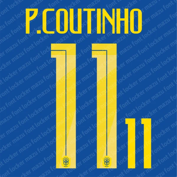 Brazil World Cup 2018 Font Vector – Legendary Seleção Golden Masterpiece