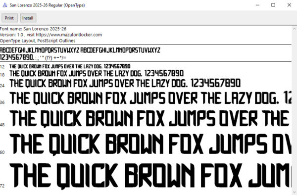 CA San Lorenzo 2025-2026 Font Vector (AI, EPS, SVG, TTF) – #1 Authentic Style