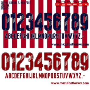 Chivas Guadalajara 2024-2025 Font Vector – Glorious Chivas Masterpiece