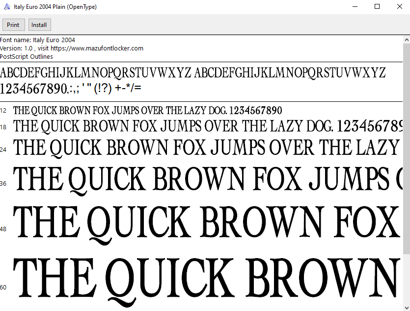 italy euro 2004 font vector italy euro 2004 font vector