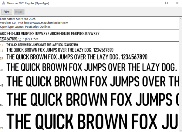 Morocco 2025 Font Vector (AI, EPS, SVG, TTF) – #1 Authentic Style