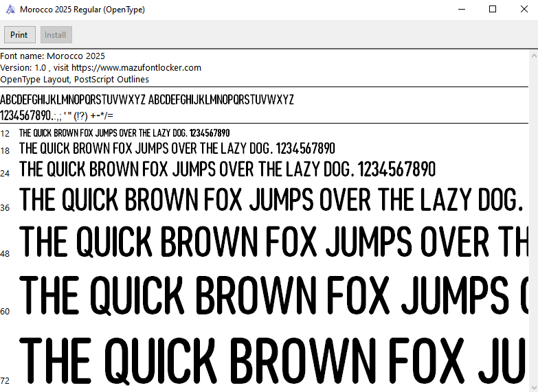 morocco 2025 font vector morocco 2025 font vector