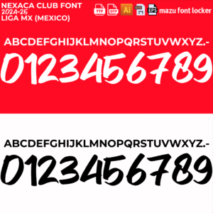 Home necaxa club 2024 2025 font vector : (digital download) (copy)