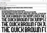 Peru 2024 Font Vector