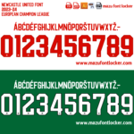 Newcastle United 2023-2024 Font Vector (AI, EPS, SVG, TTF) – #1 Authentic Style
