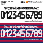 Newcastle United 2024-2025 Font Vector (AI, EPS, SVG, TTF) – #1 Authentic Style