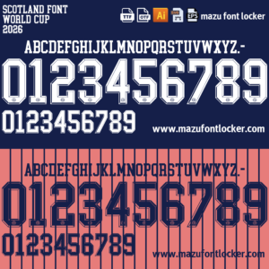 scotland 2026 font vector