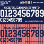 Scotland World Cup 2026 Font Vector (AI, EPS, SVG, TTF) – #1 Authentic Style