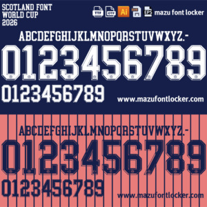 Scotland 2026 Font Vector