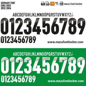germany euro 2012 font vector : (digital download)