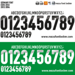 Germany Euro 2012 Font Vector