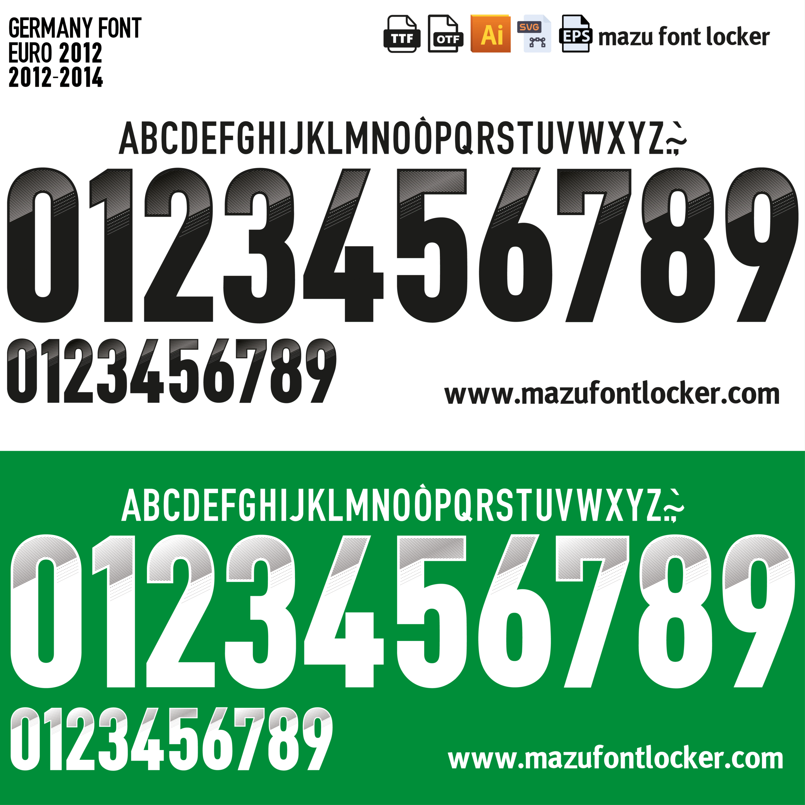 germany euro 2012 font vector : (digital download) germany euro 2012 font vector : (digital download)