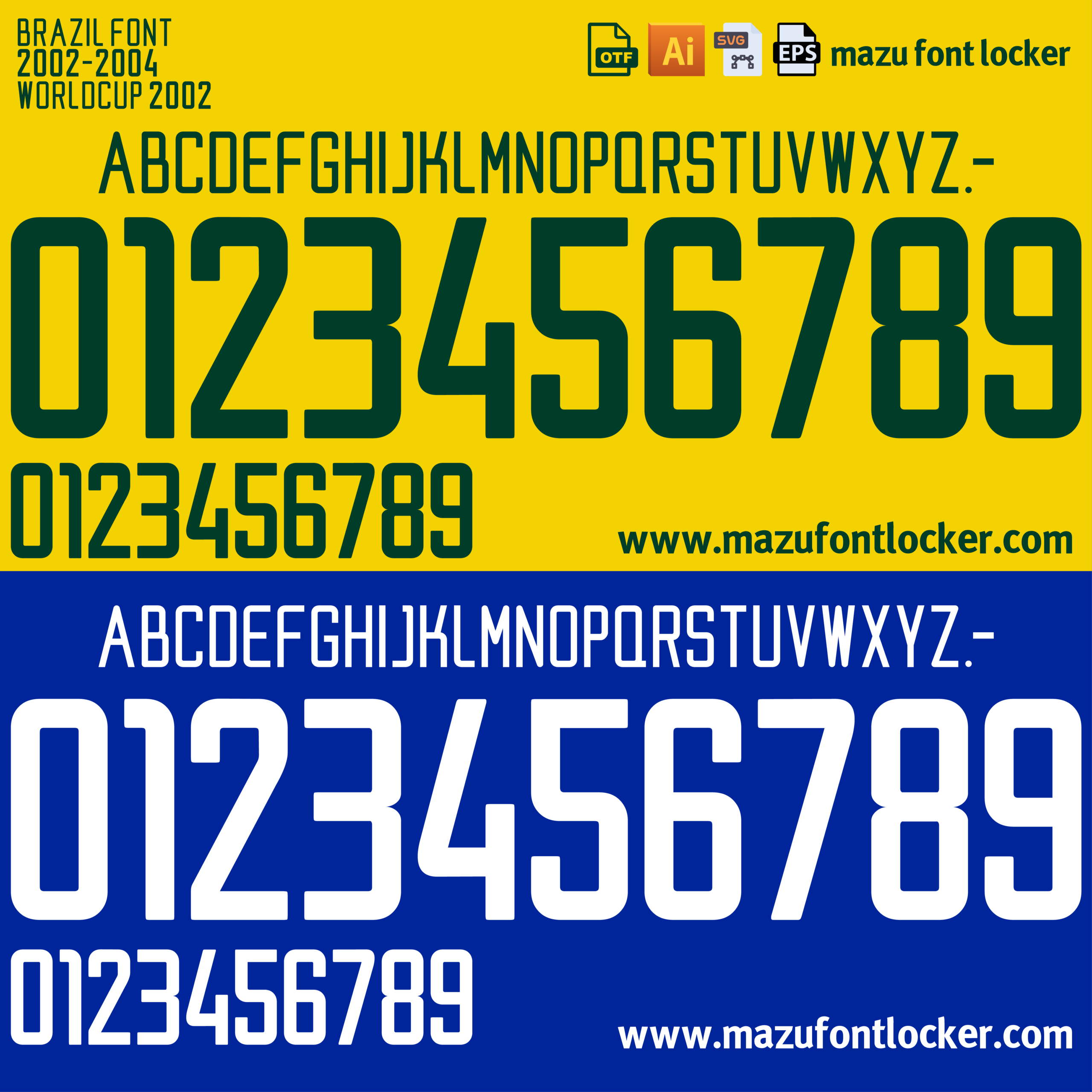 brazil 2002 font vector brazil 2002 font vector