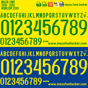 Brazil 2010 Font Vector