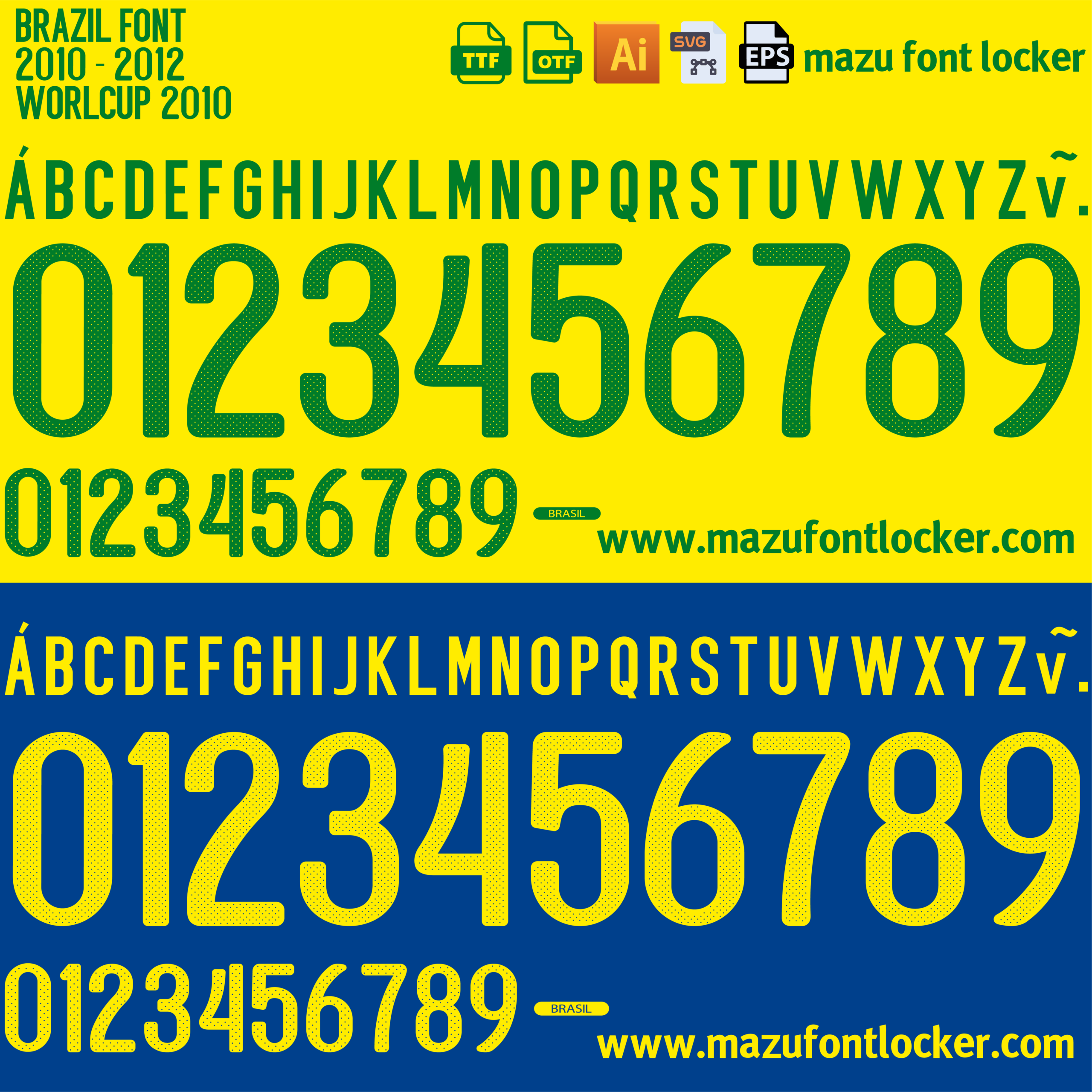 brazil 2010 font vector brazil 2010 font vector