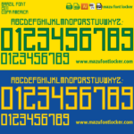 Brazil 2011 Font Vector