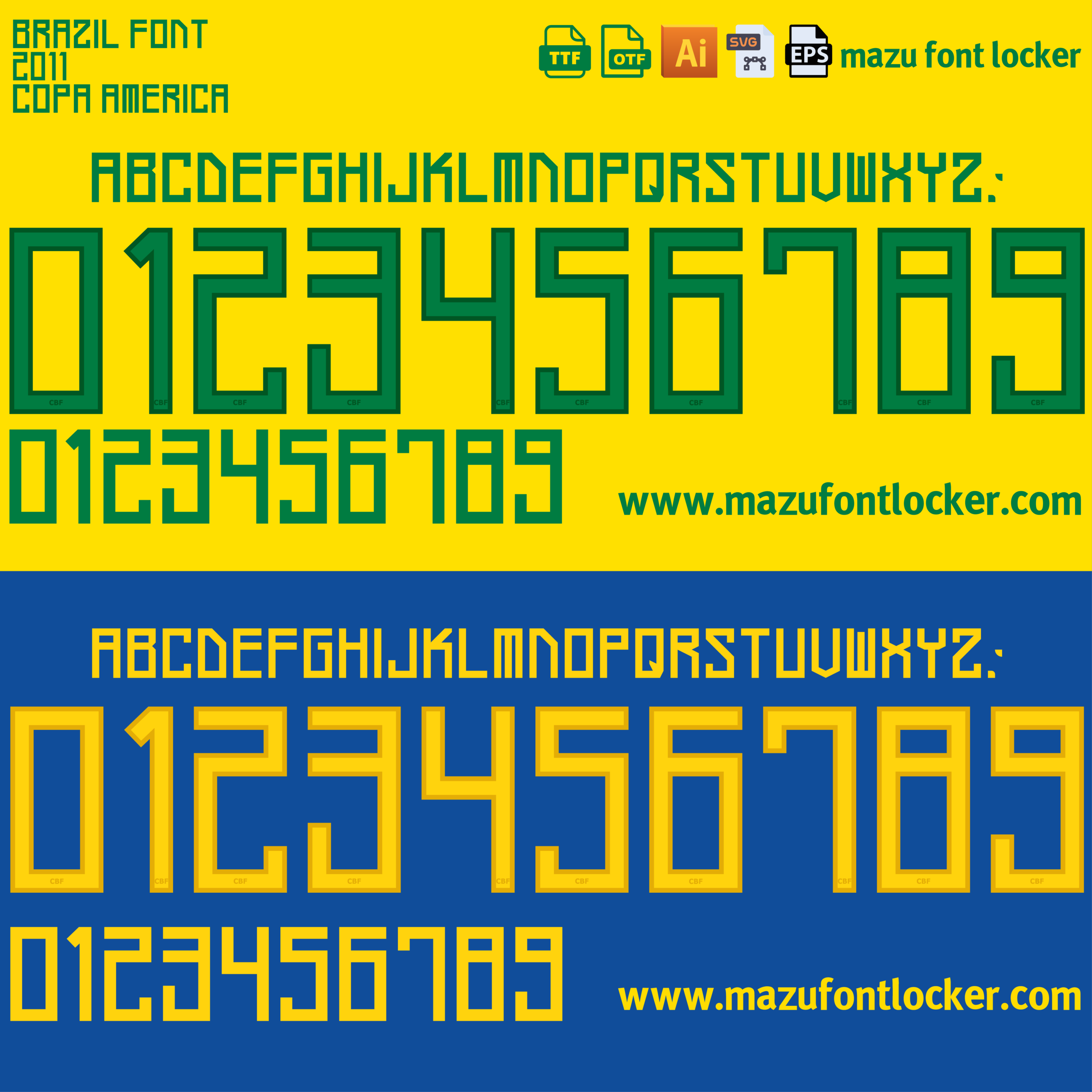 brazil 2011 font vector brazil 2011 font vector