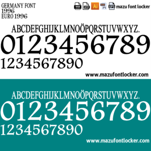 Germany Euro 1996 Font Vector
