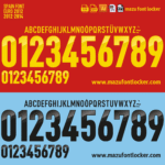 Spain Euro 2012 Font Vector