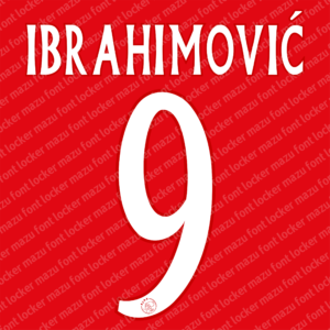 ajax amsterdam 2004 06 font vector