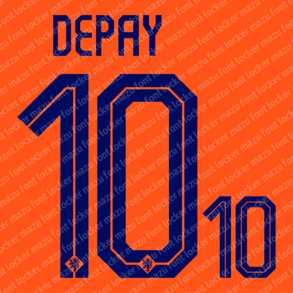 Netherland Euro 2024 Font Vector