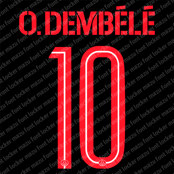 Paris Saint-Germain Fourth (Jordan) 2025-2026 Font Vector (Digital Download)