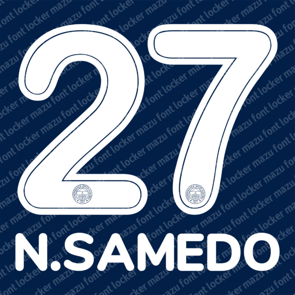 Fenerbahce 2025-26 Font Vector