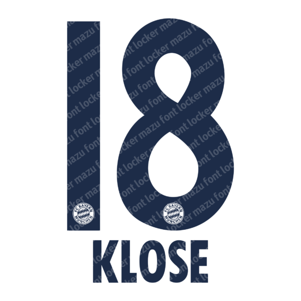 Bayern Munchen 2010-11 Font Vector